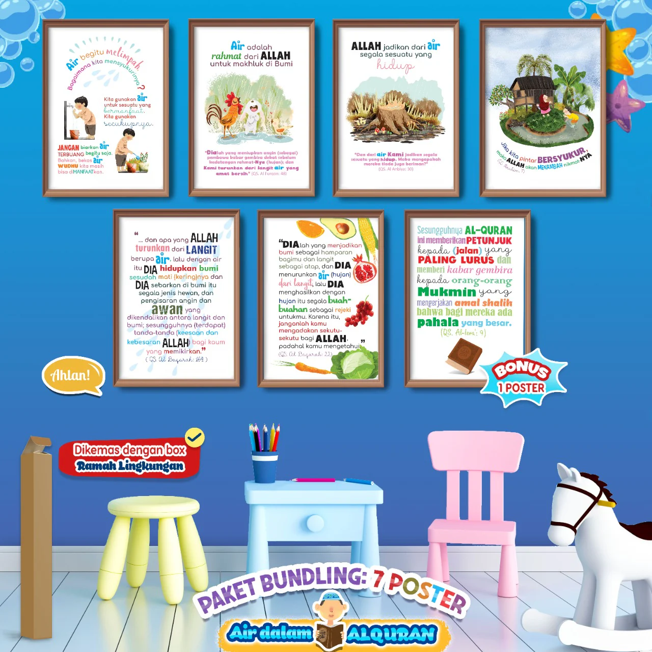 Paket Bundling 7 Poster Air Dalam Al-Quran (Ahlan) - Image 3