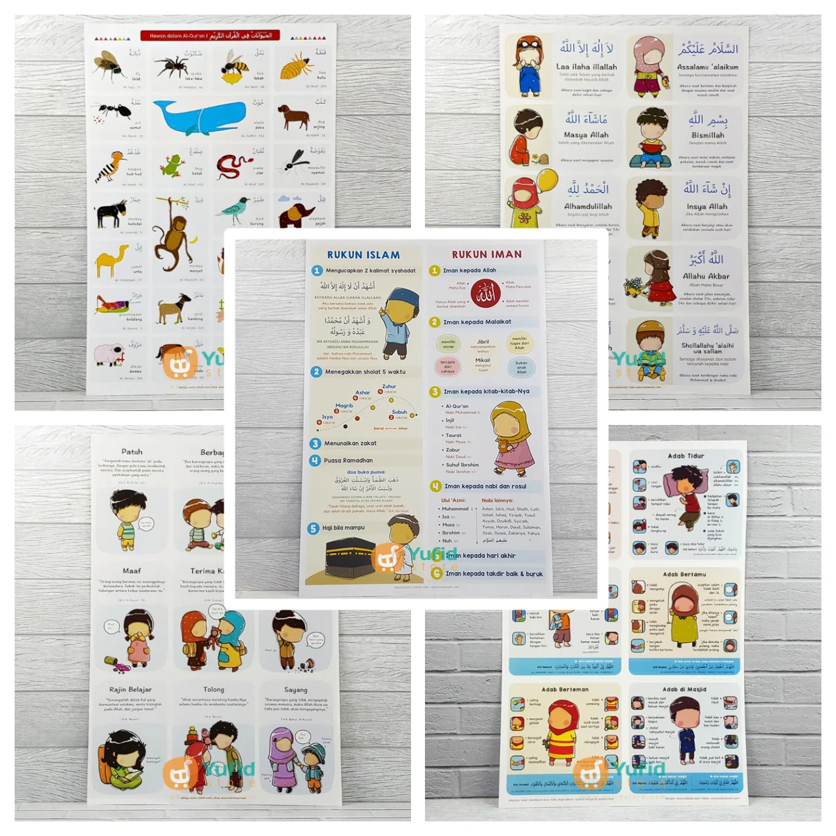 PAKET POSTER PENDIDIKAN ANAK USIA DINI - PAKET ISI 10 LEMBAR POSTER - Image 2