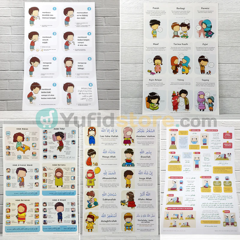 Paket Poster SD Boy Isi 10 Pcs