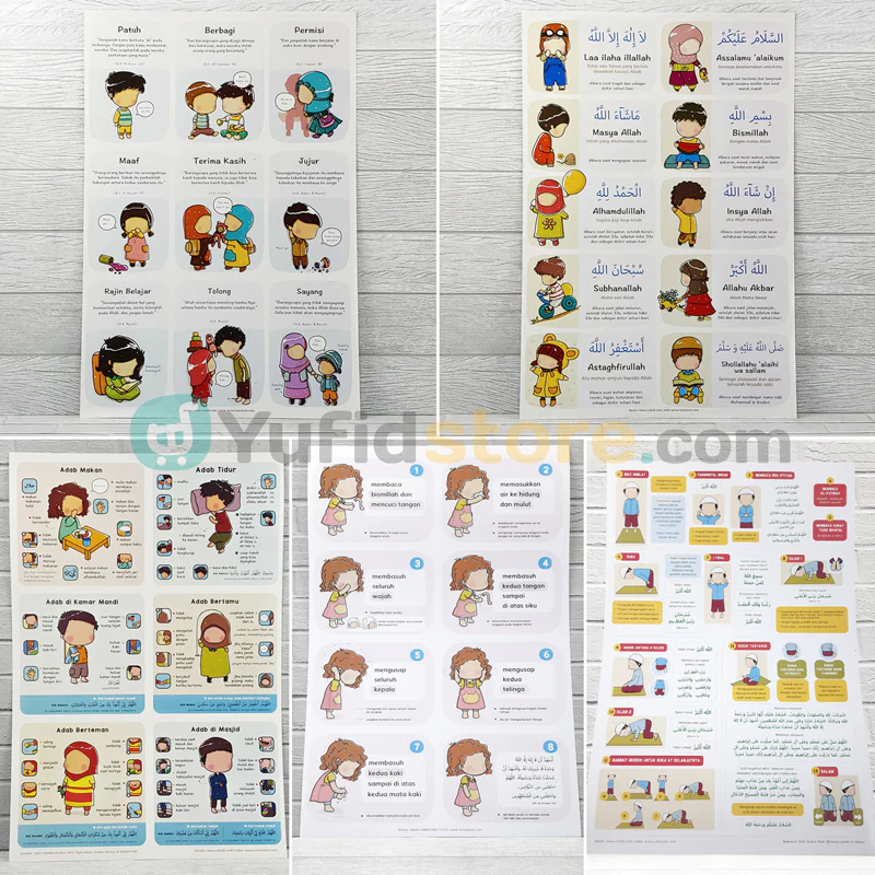 Paket Poster SD Girl Isi 10 Pcs