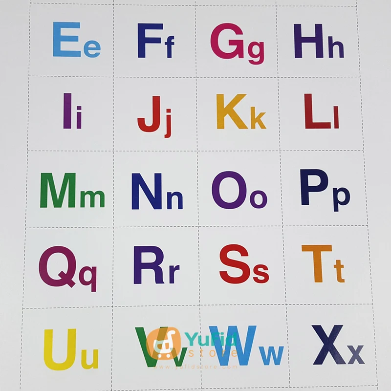 Poster Belajar Huruf Abjad A-Z Kapital Dan Kecil - Image 3