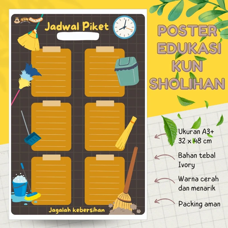 POSTER JADWAL PIKET (KUN SHOLIHAN)