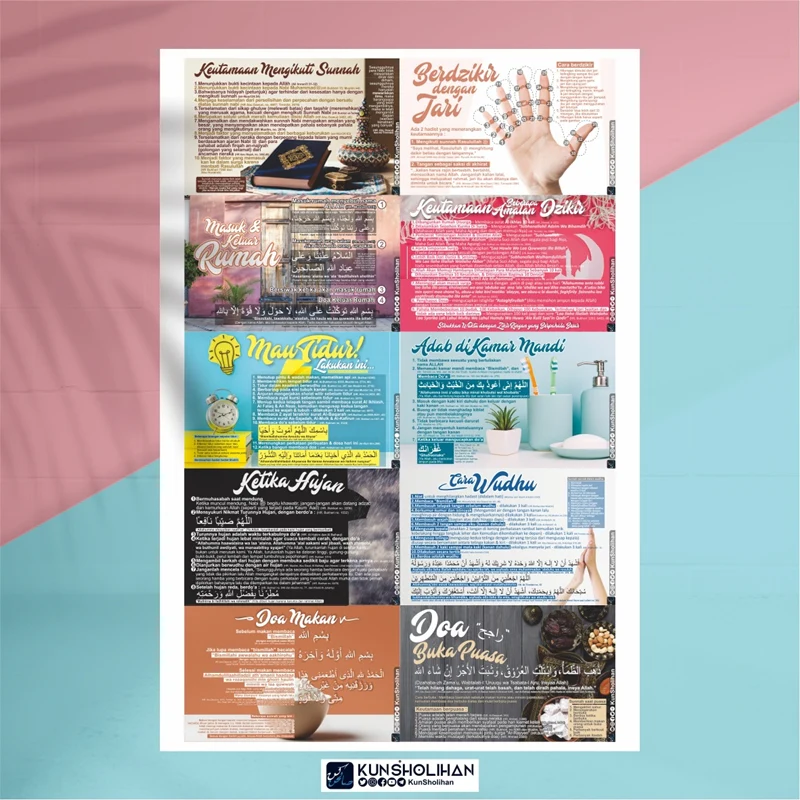 POSTER MINI AMALAN SEHARI-HARI EDISI 1 (KUN SHOLIHAN)