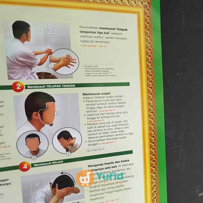 Poster Tata Cara Wudhu Sesuai Sunnah Nabi (Pustaka Ibnu Umar) - Image 3