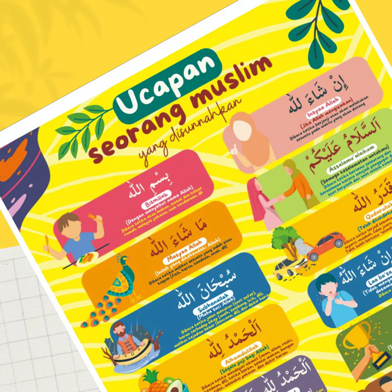 POSTER UCAPAN SEORANG MUSLIM YANG DISUNNAHKAN (KUN SHOLIHAN) - Image 2