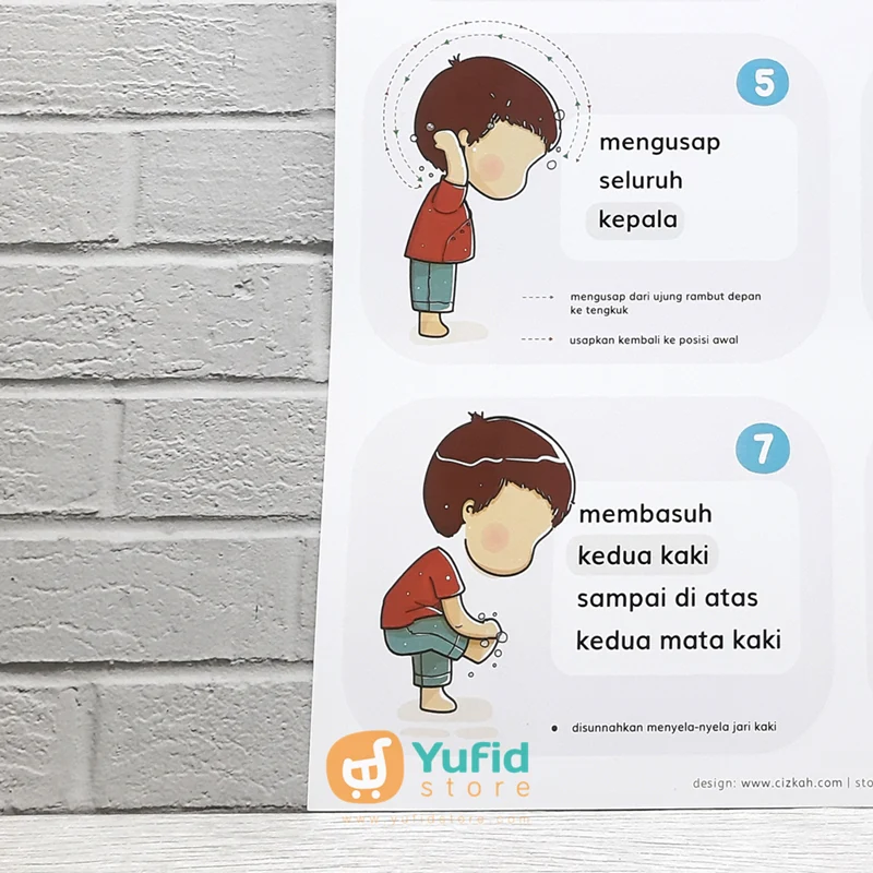 Poster Wudhu Anak Muslim Sesuai Sunnah Boy - Image 4