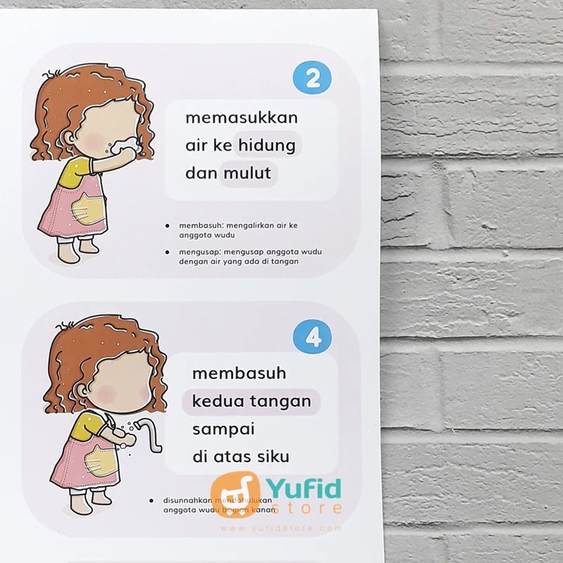 Poster Wudhu Anak Muslim Sesuai Sunnah Girl - Image 3