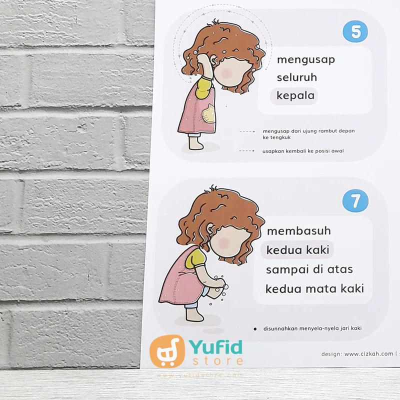Poster Wudhu Anak Muslim Sesuai Sunnah Girl - Image 4