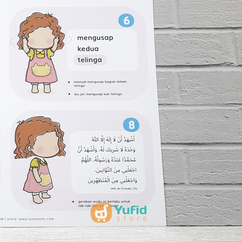 Poster Wudhu Anak Muslim Sesuai Sunnah Girl - Image 5