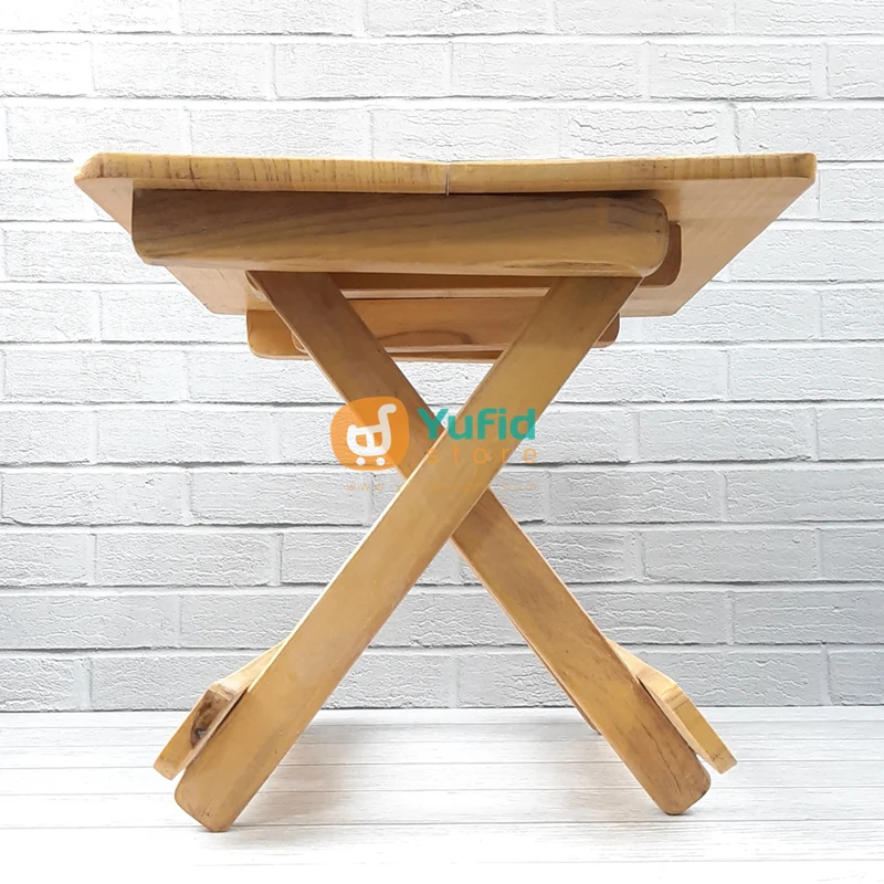 Yudhi Meja Belajar Lipat Kayu